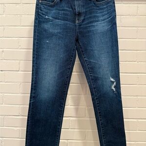 Ag Adriano Goldschmied Blue Straight Leg Jeans